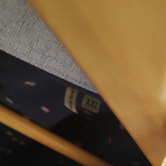 Bugatchi Navy Blue Long Sleeve Cuffed Cotton Shirt Small Colored Squares 3XL - Picture 9 of 9